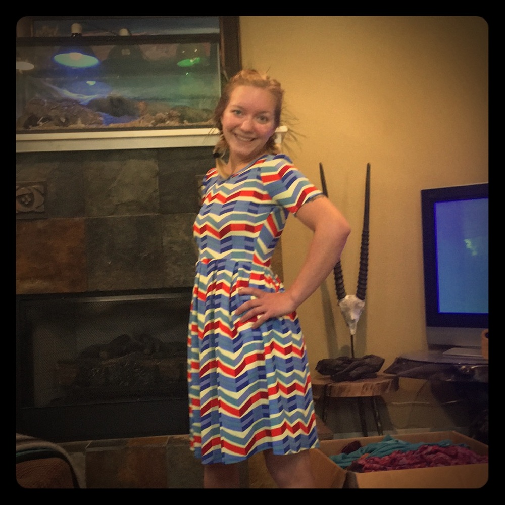 LulaRoe retro style dress